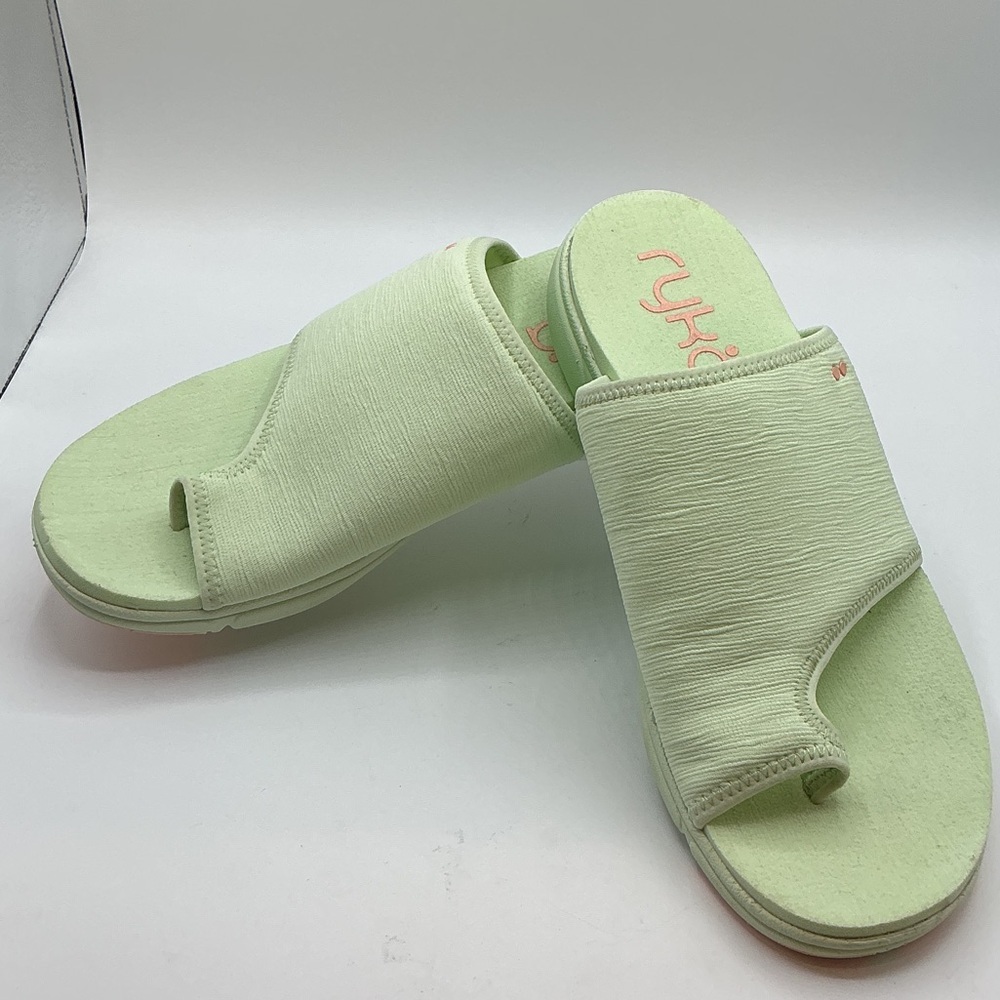 Ryka Women's Margo Slide Sandals, ambrosia green, size 11 - Picture 4 of 6